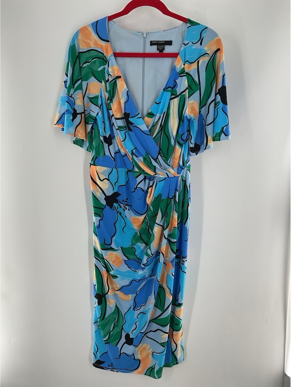 Maggie London Women’s Maxi Multicolor Dress Us Size 10 Floral 139